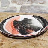 Painted plate signed Alligand