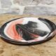 Painted plate signed Alligand