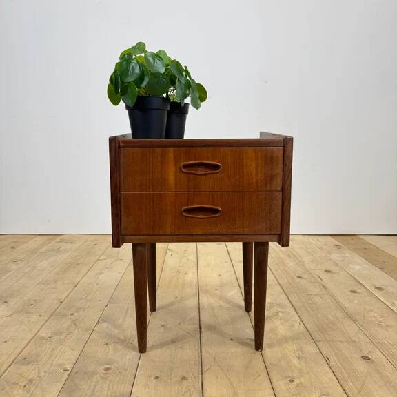 Danish teak bedside table, 1960s