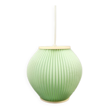 Danish pleated hanging lamp, Pearl Shade, produced by Hoyrup Light and designed by Lars E Schiøler