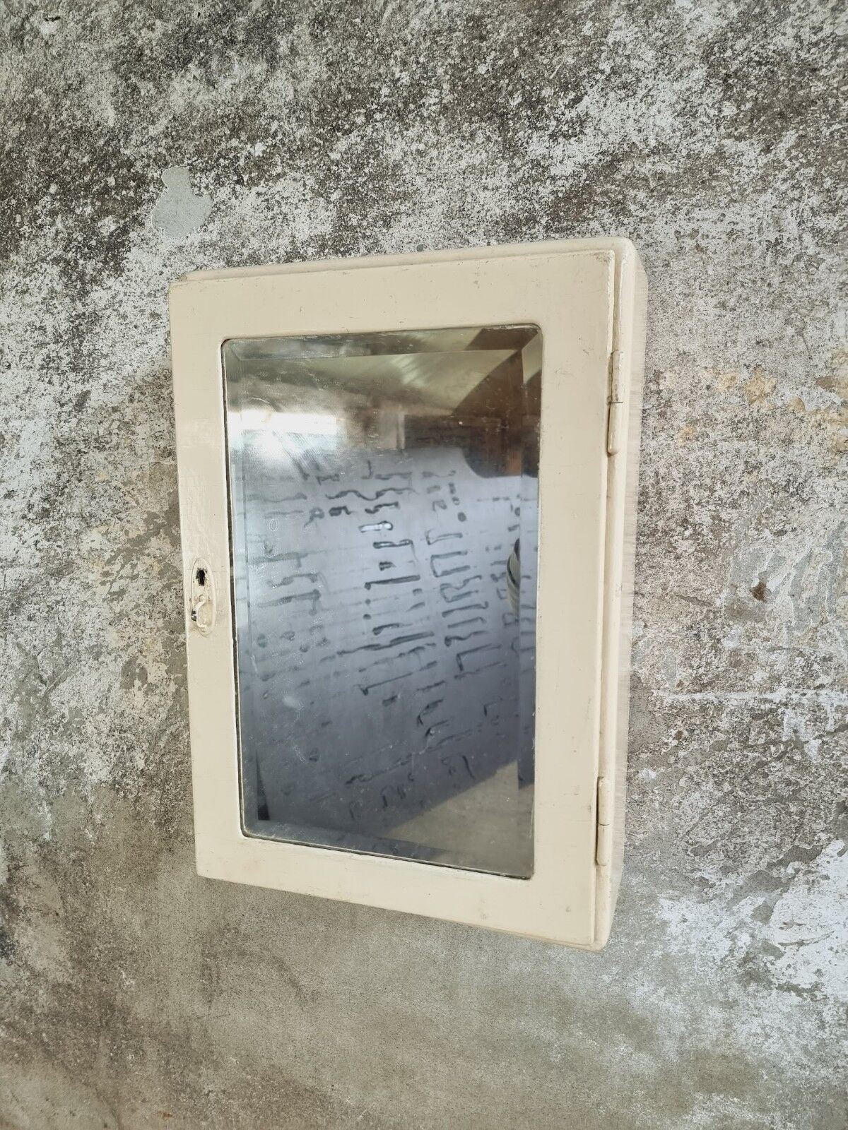 Medicine cupboard with mirror