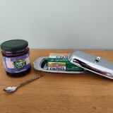 Vintage aluminium butter dish