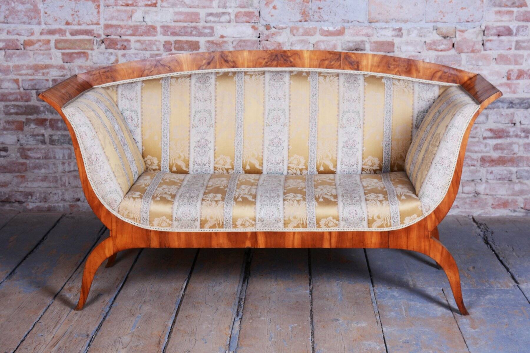 Biedermeier Cherrywood Sofa by Josef Danhauser, Austria, 1820s