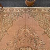 Oushak Melon Turkish Rug 180x290 Rose Vintage Carpet -Rose Beige Rug -Rose Area Rug -Turkish Carpet