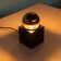 Philips cube lamp from the space age, minimalist 70s light.