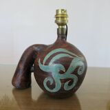 Beautiful signed ceramic lamp dating from the 50s or 60s