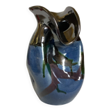 Iridescent modernist vase by Thomas Buxo