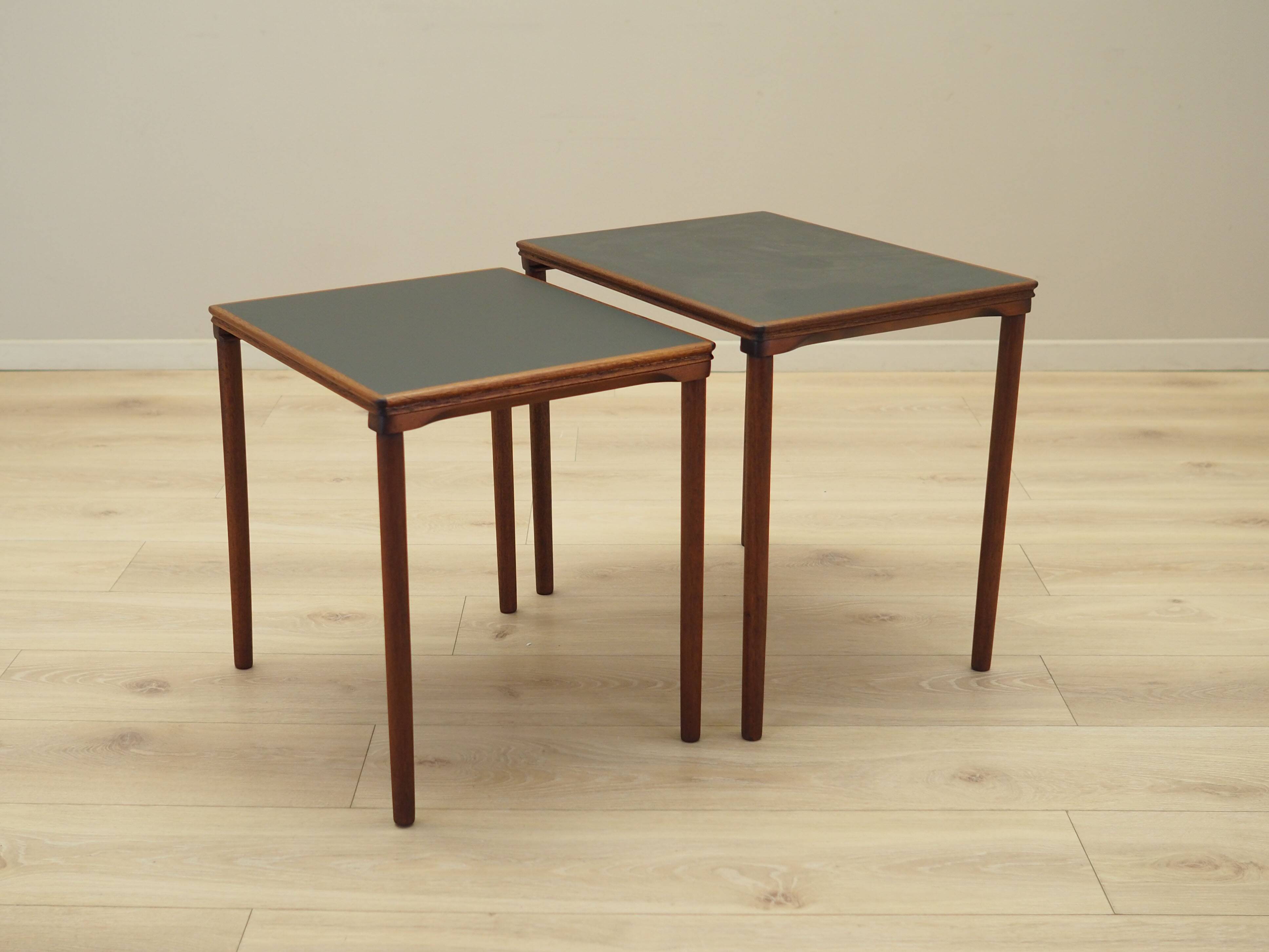Nest of teak tables, Danish design, 1970s, production: Denmark