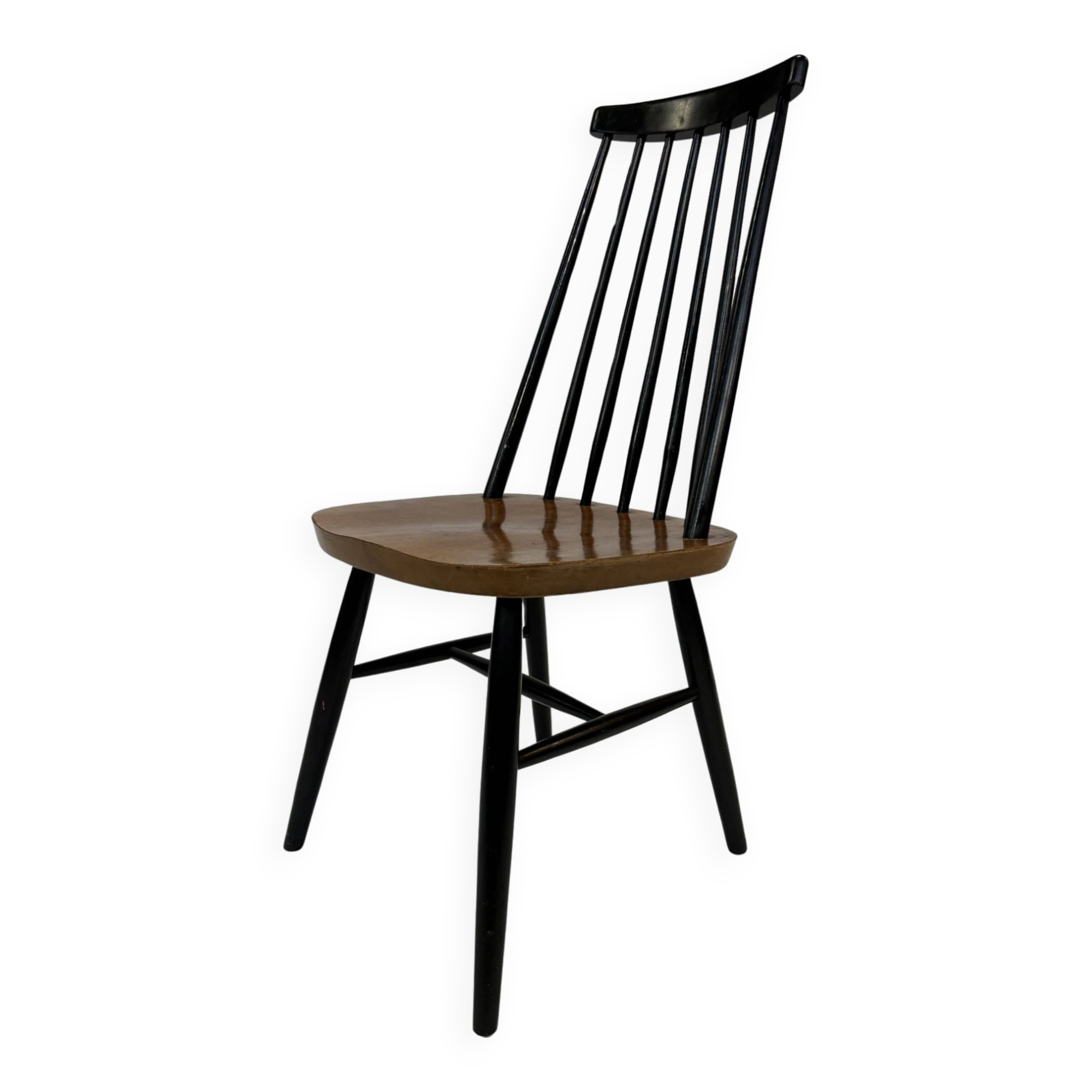 Mid-Century modern spindle back chair by Ilmary Tapiovaara, 1960s