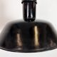 Black Enamel Industrial Pendant Lamp from AEG, 1930s