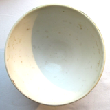 Old Art Deco bowl, green checkerboard décor, Badonviller