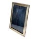 Old photo frame in wood and silver hallmark 800 - guilloche frame 16x20.5