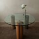 Vintage Saporiti Italia Dining Table – Enamel Column Base - 1980s