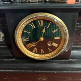 Old Napoleon III clock with bronze statuette