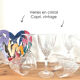 Service of 6 crystal glasses