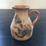 Pitcher beige floral decoration