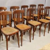 Set of 11 bistro chairs