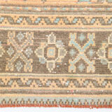 Shabby chic oushak runner rug 333x82cm