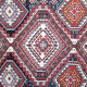 Antique shirvan area rug traditional wool tribal geometric azerbaijan carpet- 120x165cm