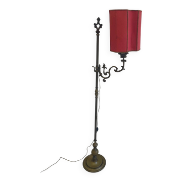 lampe de sol Art Nouveau antique