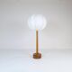 Lampe de table en teck massif du milieu du siècle 1960s Suède