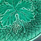 Three plates in green slip