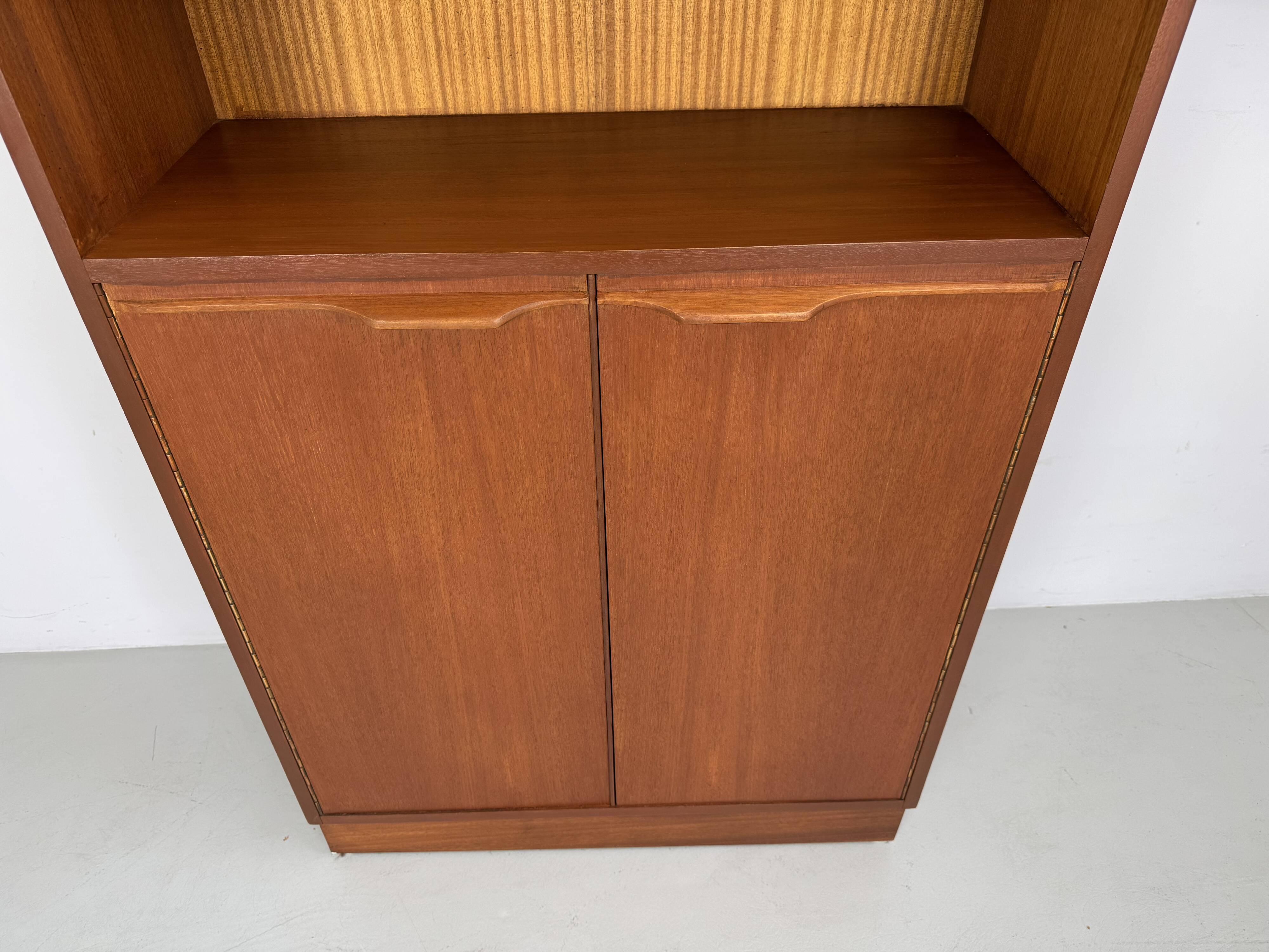 Vintage Danish teak bookcase from the 1960s.