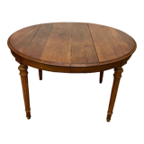 Oval solid oak table