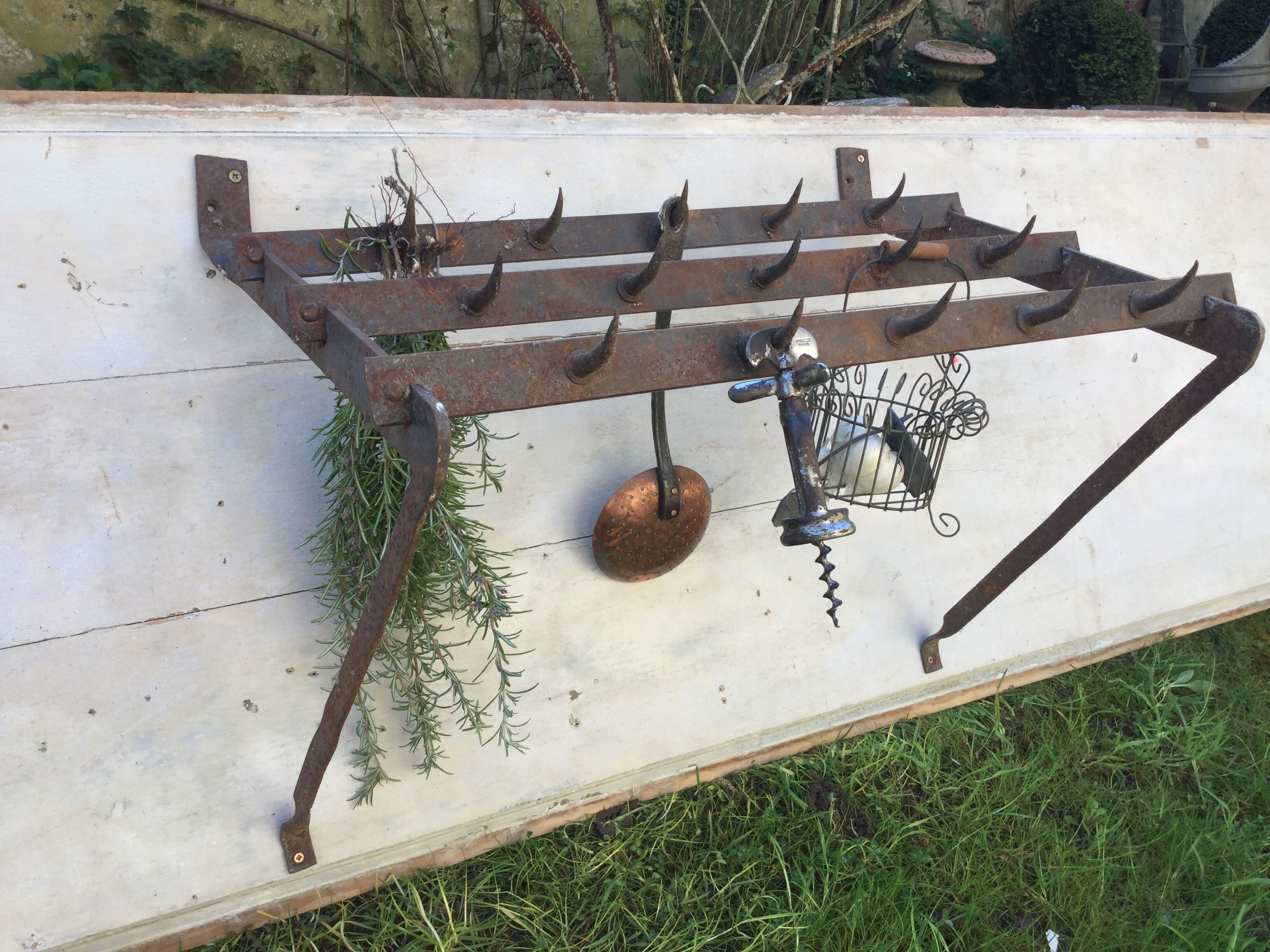 Former iron butcher shelf