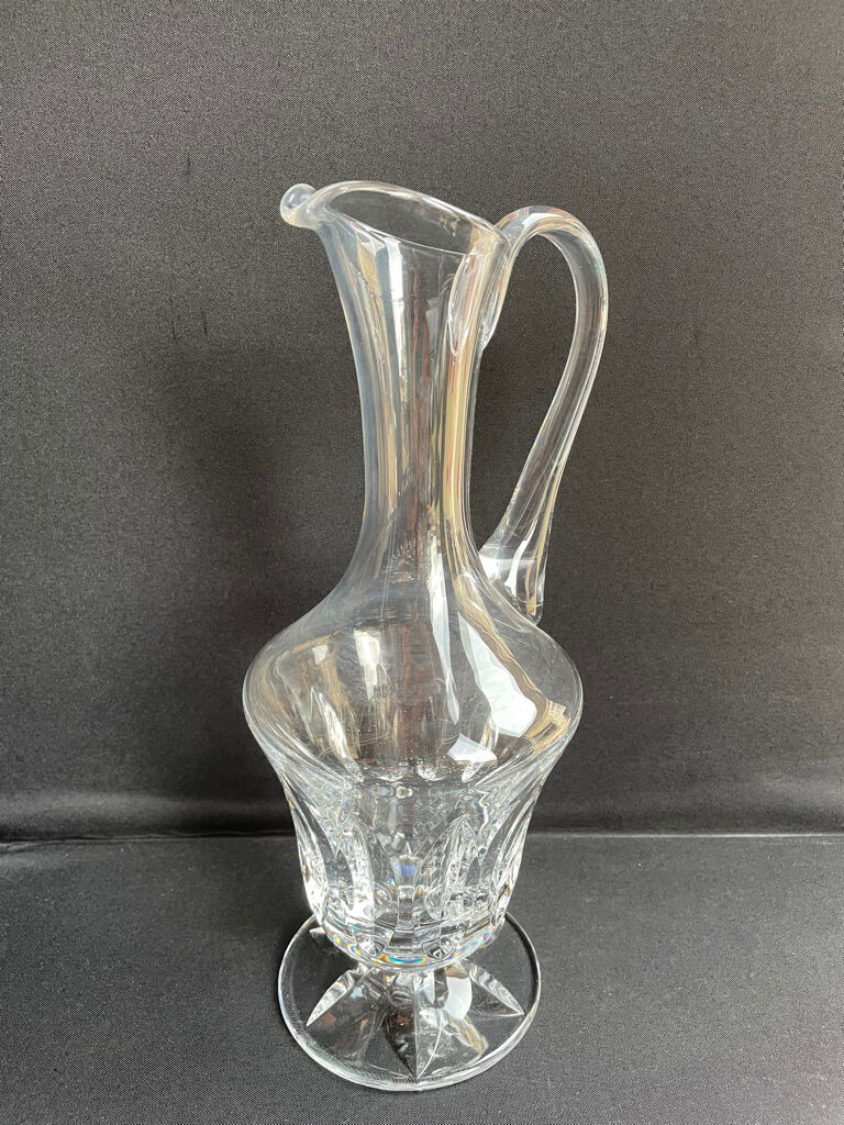 Carafe broc ewer (1) - Art Nouveau - Blown and cut crystal