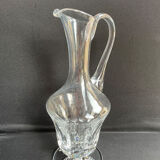 Carafe broc ewer (1) - Art Nouveau - Blown and cut crystal