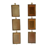 Set of 6 Jyden Vintage Gold Brass Picture Frames