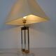 Hollywood Regency Acrylic Glass & Brass Table Lamp, Italy, 1970s