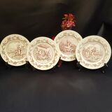 Set of 4 YR advertising talking plates