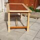 Rectangular dining table in exotic wood