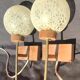 Pair of modernist wall lamps
