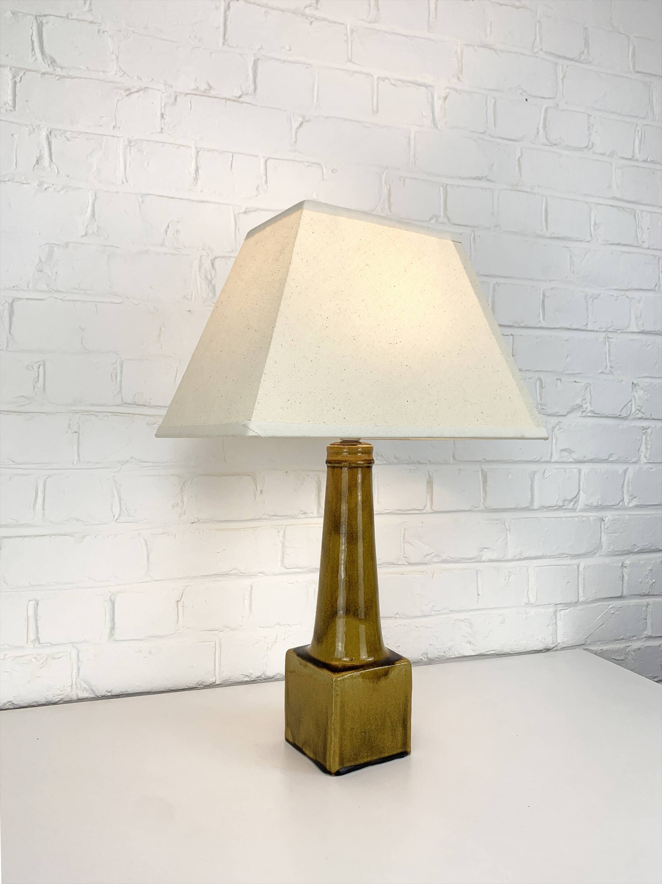 Scandinavian ceramic table lamp, Nils Kähler for HAK, Denmark, 1960s