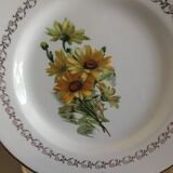 6 gien earthenware dessert plates