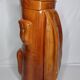 Vintage sculptural umbrella stand golf bag imitation leather 70s 65 cm