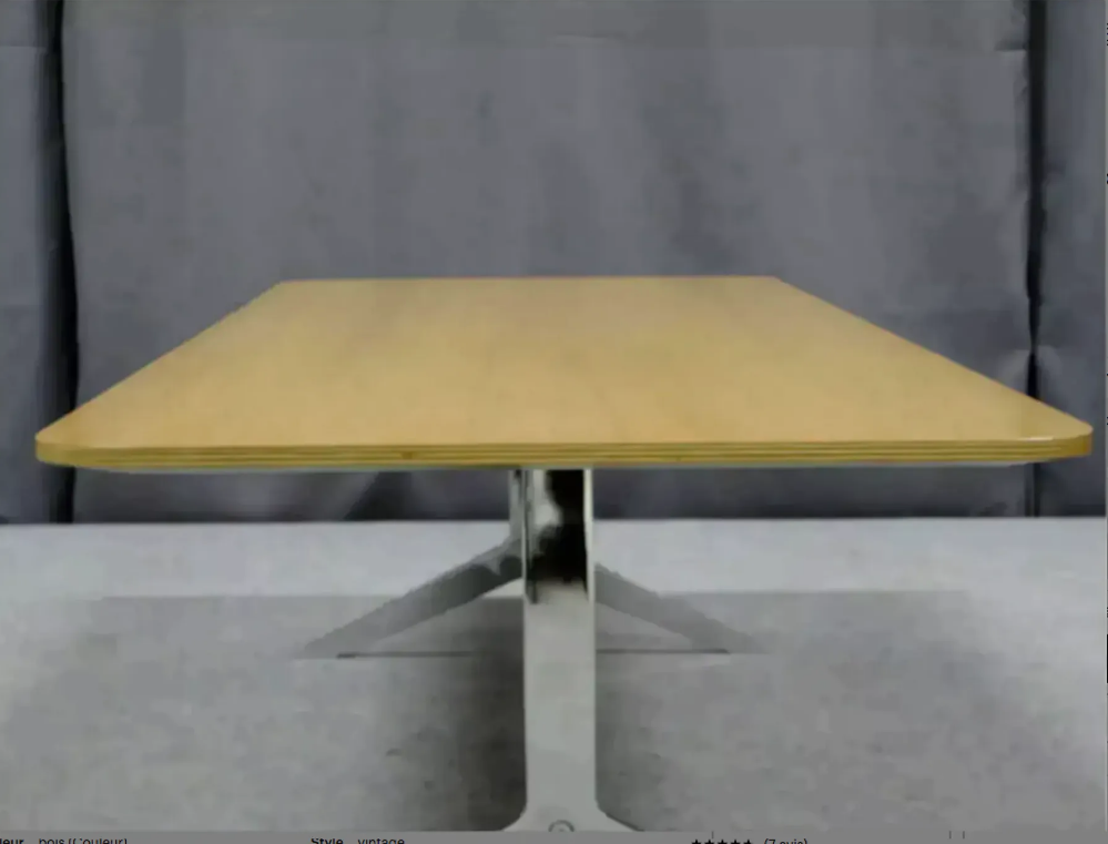 Oak coffee table, 1970