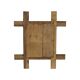Tramp Art Frame Frame Wood Metal Studs Early 20th Century France 50cm
