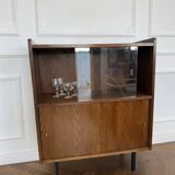 Buffet vaisselier vintage placage chêne