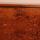 Renaissance Bargueno in Walnut and Fruitwood Marquetry - 16th Century