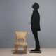 Antique Louis-Philippe armchair in wood, Italy, 19th century