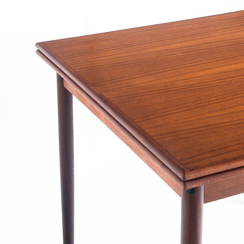 Teak dining table with Scandinavian-style extensions - France, 1960