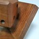 Pair of bookends style Art Deco oak decoration dice