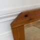 Scandinavian mirror in solid pine with 4 panels