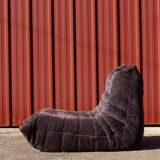 Chauffeuse 1 place Togo aubergine par Michel Ducaroy pour Ligne Roset