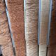 Three-panel screen in natural fibre