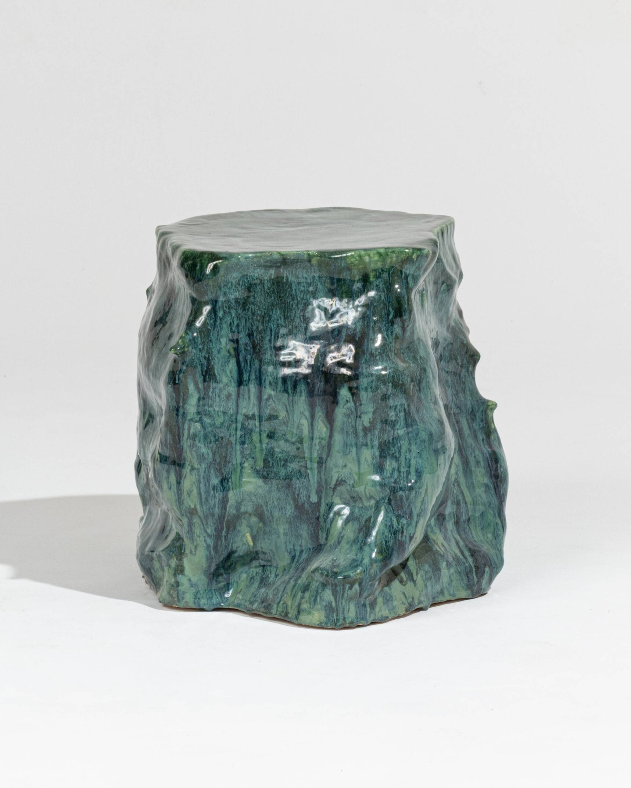 Green sandstone side table